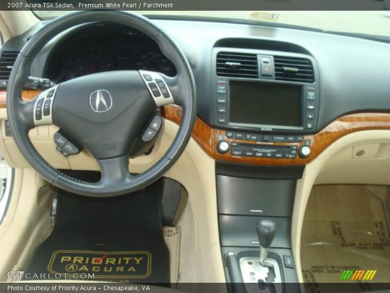 Premium White Pearl / Parchment 2007 Acura TSX Sedan