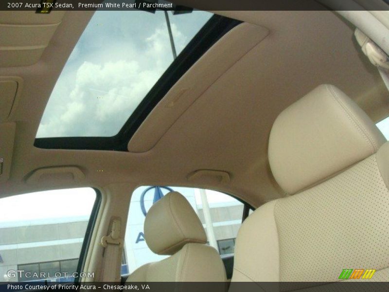Premium White Pearl / Parchment 2007 Acura TSX Sedan
