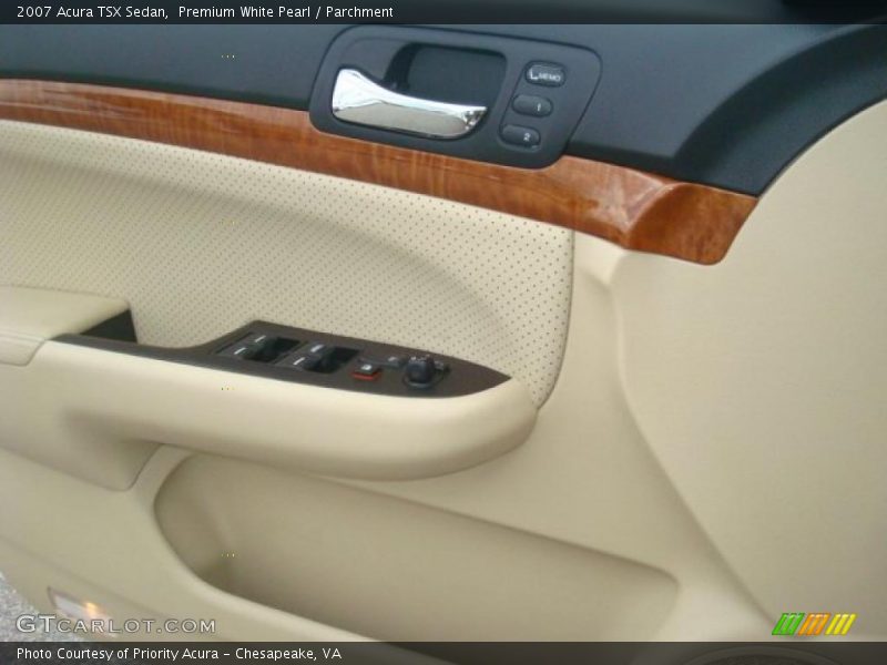 Premium White Pearl / Parchment 2007 Acura TSX Sedan