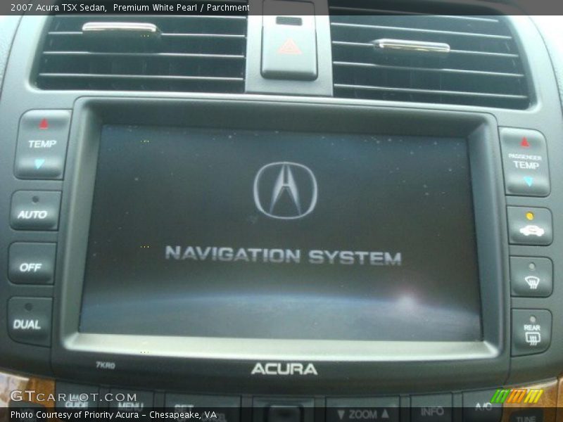 Premium White Pearl / Parchment 2007 Acura TSX Sedan