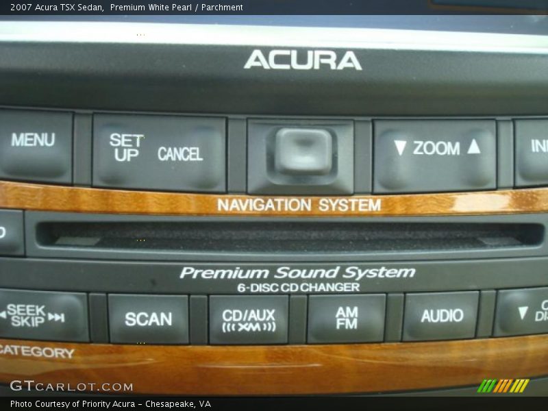 Premium White Pearl / Parchment 2007 Acura TSX Sedan