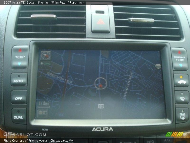 Premium White Pearl / Parchment 2007 Acura TSX Sedan