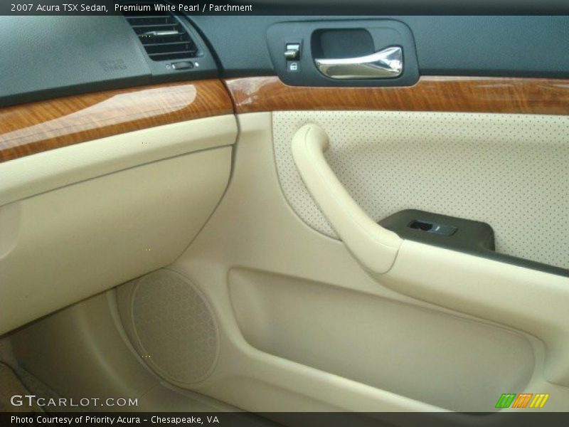 Premium White Pearl / Parchment 2007 Acura TSX Sedan