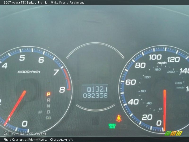 Premium White Pearl / Parchment 2007 Acura TSX Sedan