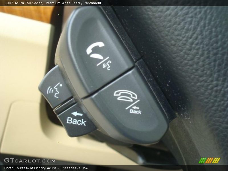 Premium White Pearl / Parchment 2007 Acura TSX Sedan