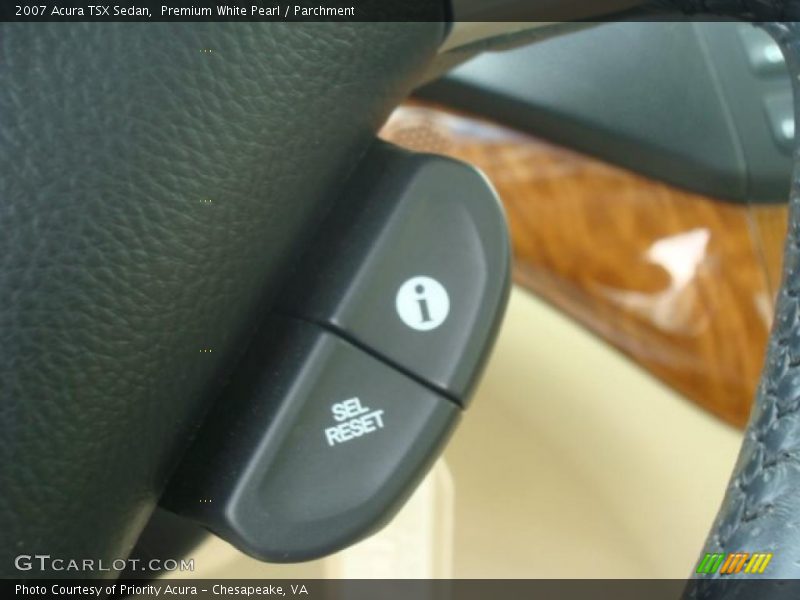 Premium White Pearl / Parchment 2007 Acura TSX Sedan