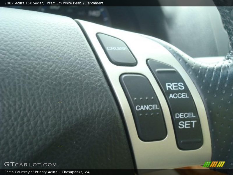 Premium White Pearl / Parchment 2007 Acura TSX Sedan
