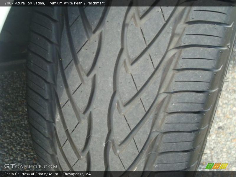 Premium White Pearl / Parchment 2007 Acura TSX Sedan