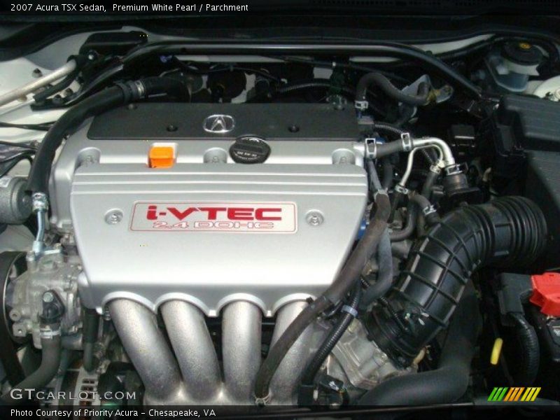 Premium White Pearl / Parchment 2007 Acura TSX Sedan