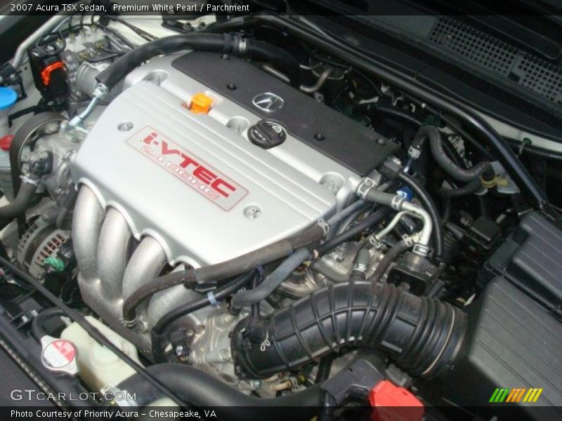 Premium White Pearl / Parchment 2007 Acura TSX Sedan