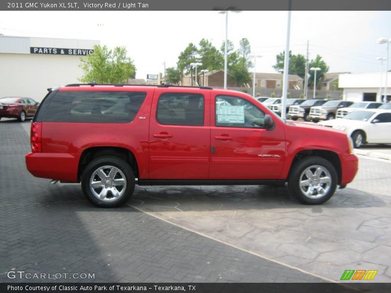 Victory Red / Light Tan 2011 GMC Yukon XL SLT