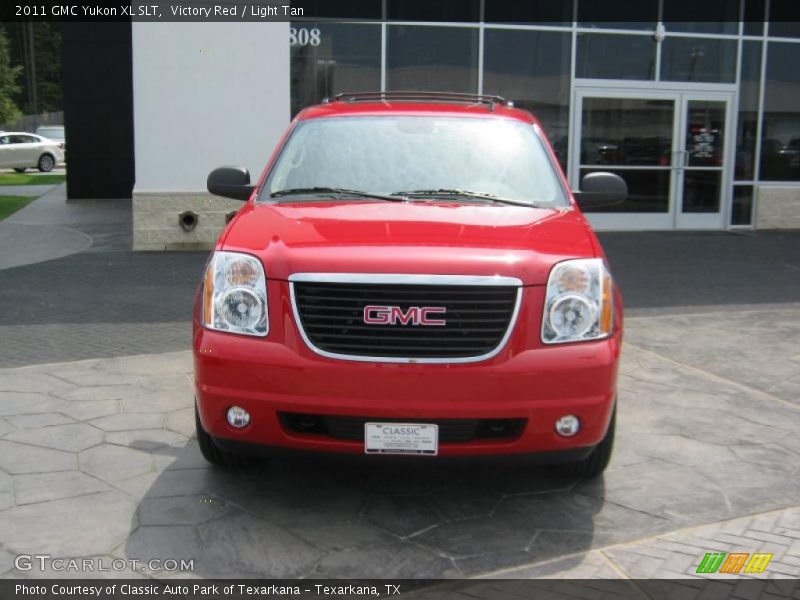 Victory Red / Light Tan 2011 GMC Yukon XL SLT