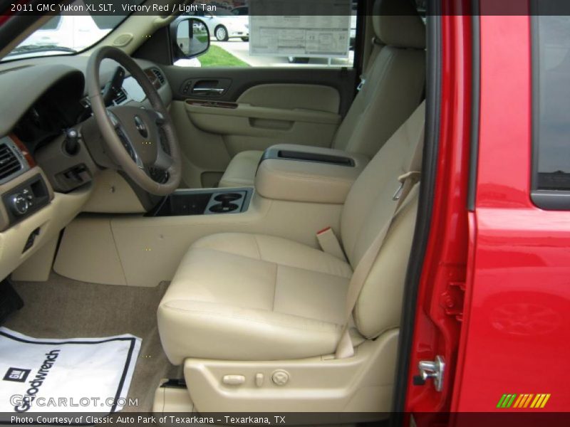 Victory Red / Light Tan 2011 GMC Yukon XL SLT