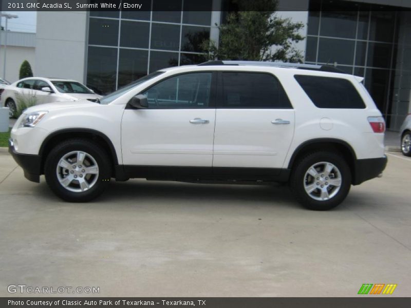 Summit White / Ebony 2011 GMC Acadia SL