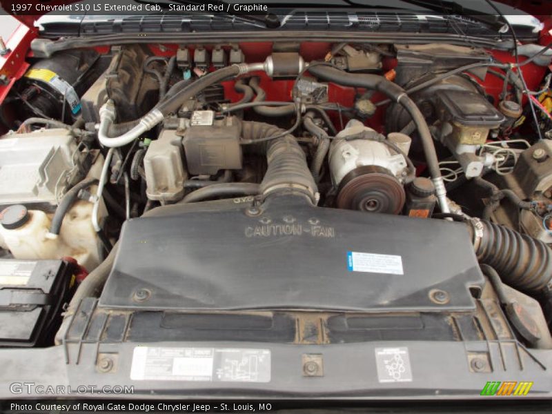Standard Red / Graphite 1997 Chevrolet S10 LS Extended Cab