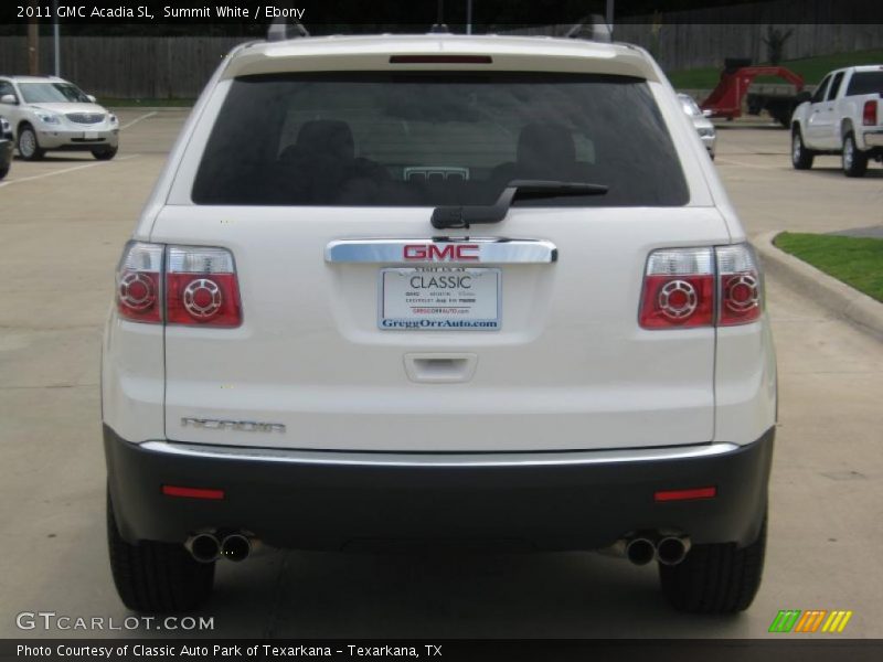 Summit White / Ebony 2011 GMC Acadia SL