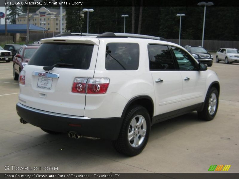 Summit White / Ebony 2011 GMC Acadia SL