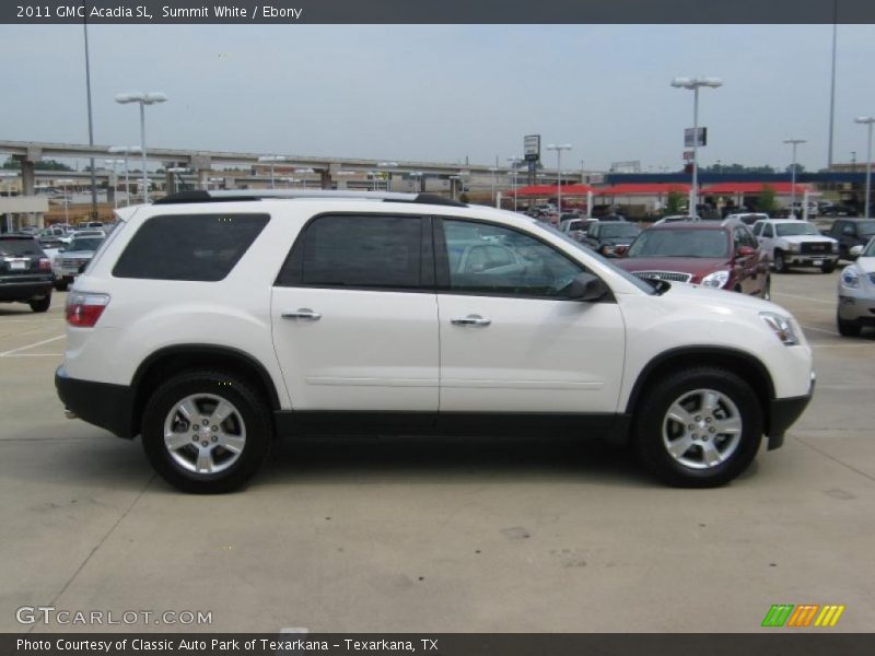Summit White / Ebony 2011 GMC Acadia SL