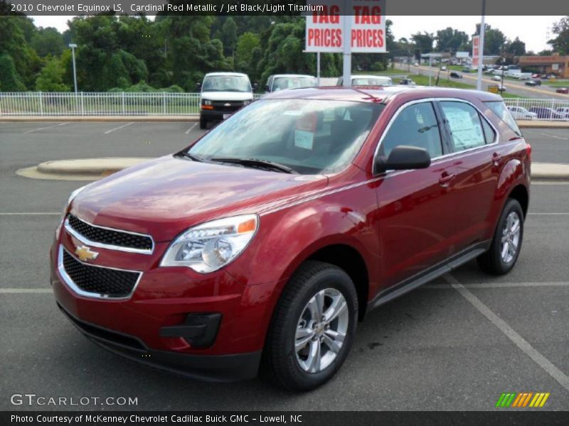 Cardinal Red Metallic / Jet Black/Light Titanium 2010 Chevrolet Equinox LS