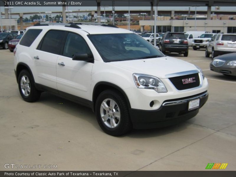 Summit White / Ebony 2011 GMC Acadia SL