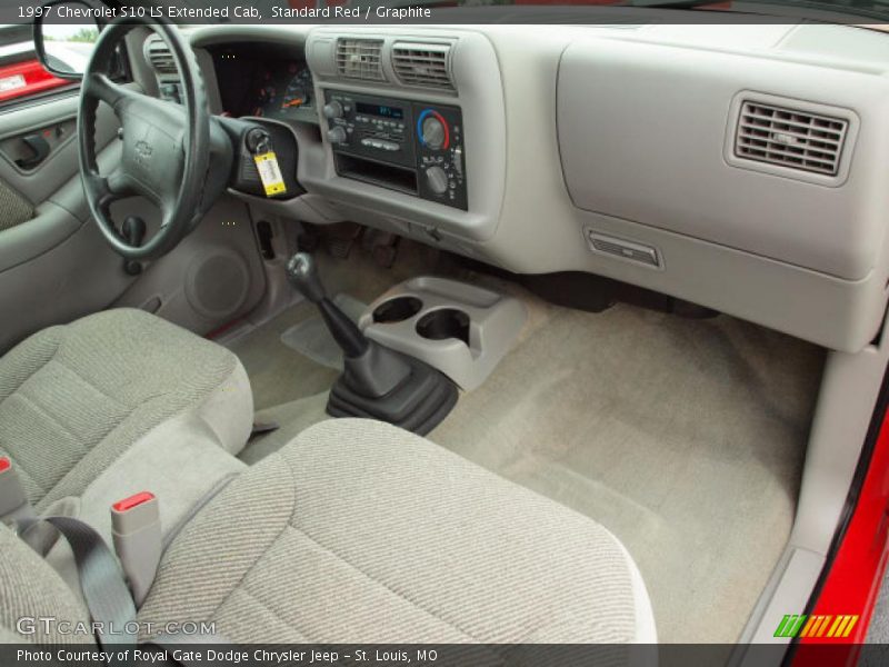 Standard Red / Graphite 1997 Chevrolet S10 LS Extended Cab