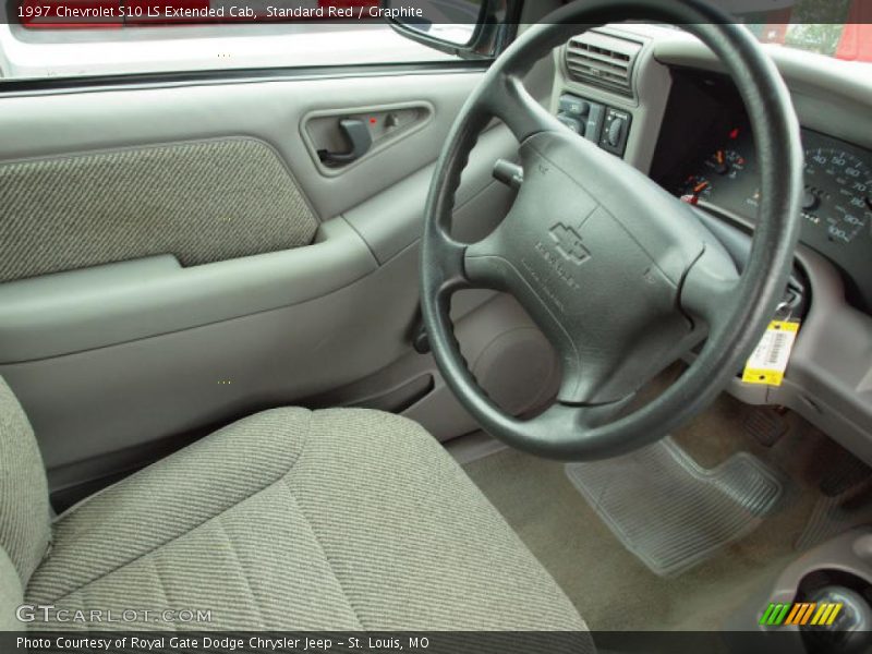 Standard Red / Graphite 1997 Chevrolet S10 LS Extended Cab
