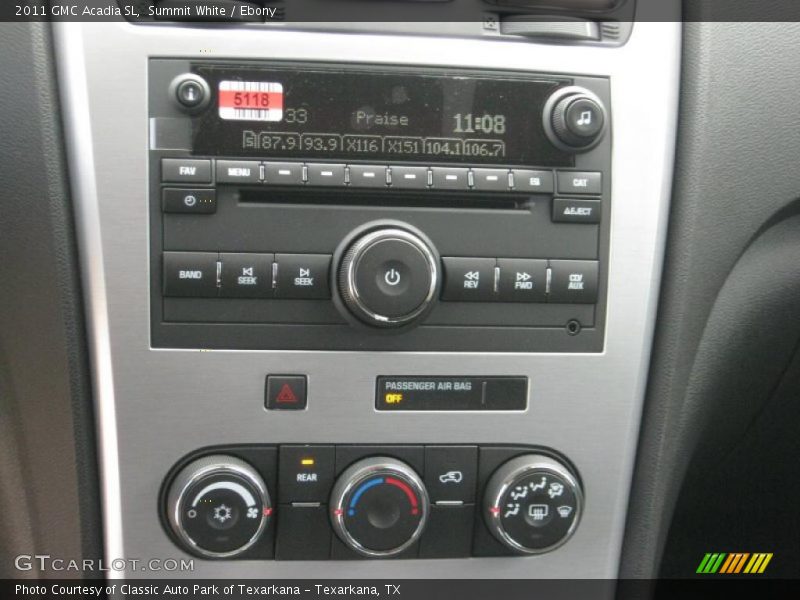 Summit White / Ebony 2011 GMC Acadia SL