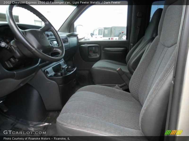 Light Pewter Metallic / Dark Pewter 2002 Chevrolet Express 1500 LS Passenger Van