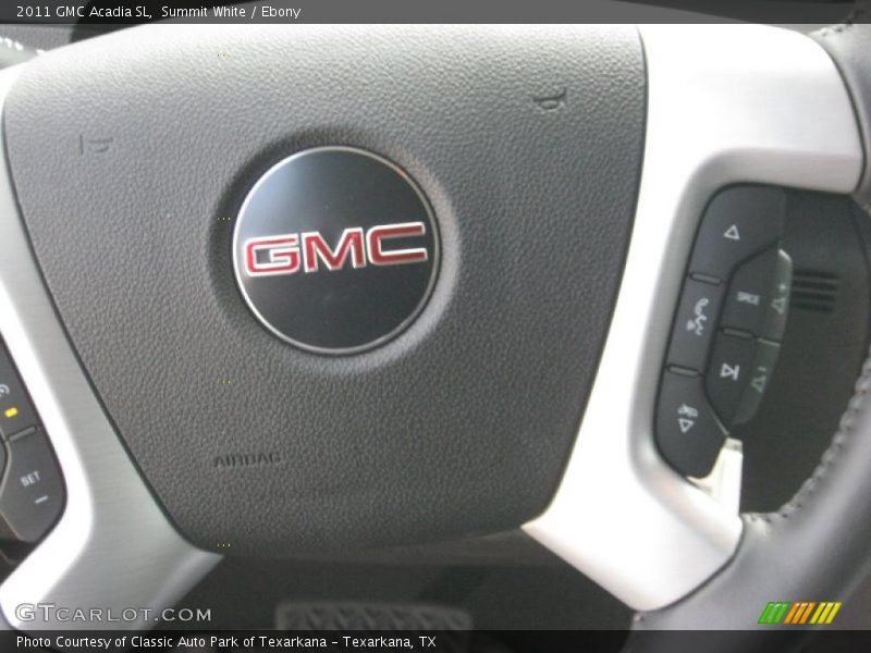 Summit White / Ebony 2011 GMC Acadia SL