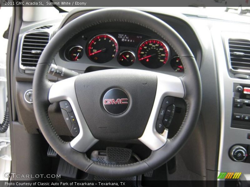 Summit White / Ebony 2011 GMC Acadia SL