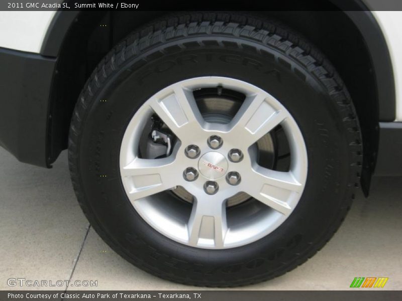Summit White / Ebony 2011 GMC Acadia SL