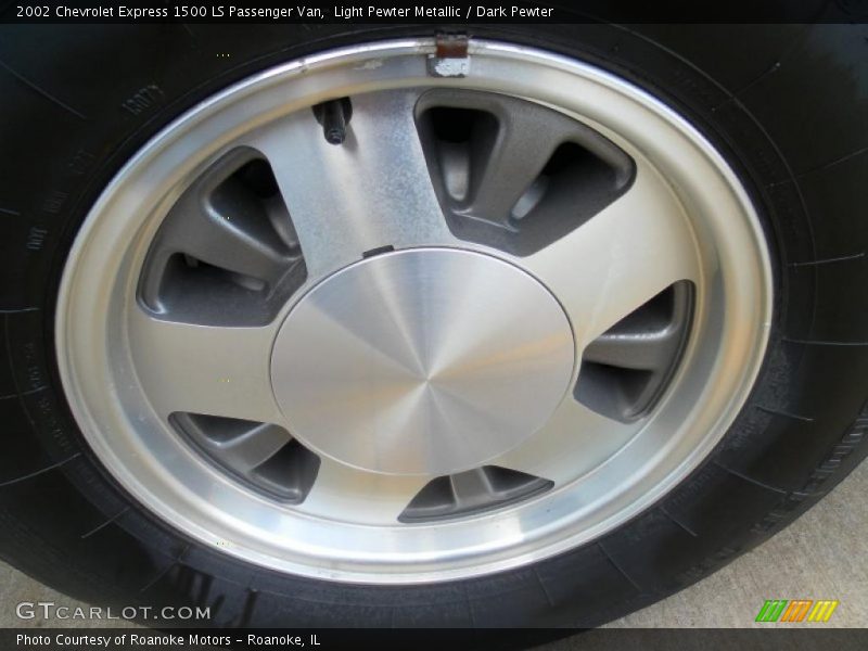 Light Pewter Metallic / Dark Pewter 2002 Chevrolet Express 1500 LS Passenger Van