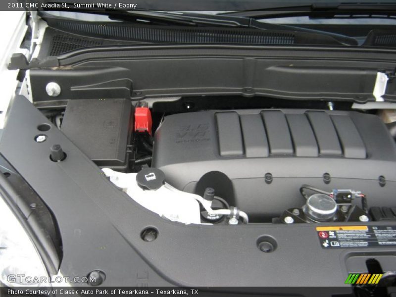 Summit White / Ebony 2011 GMC Acadia SL