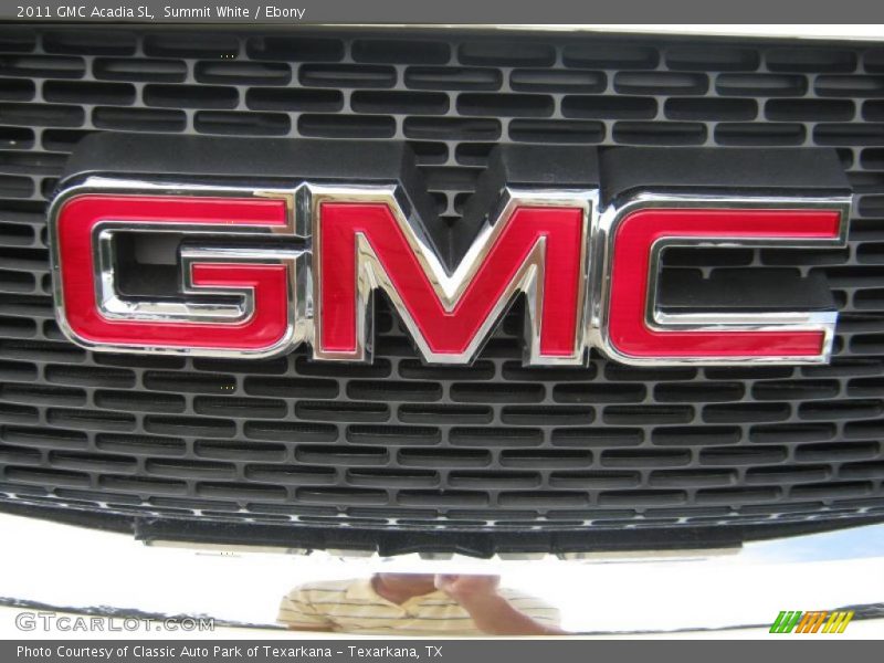Summit White / Ebony 2011 GMC Acadia SL