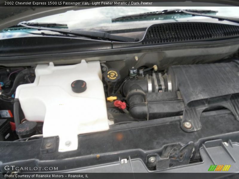 Light Pewter Metallic / Dark Pewter 2002 Chevrolet Express 1500 LS Passenger Van
