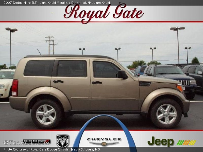 Light Khaki Metallic / Dark Khaki/Medium Khaki 2007 Dodge Nitro SLT