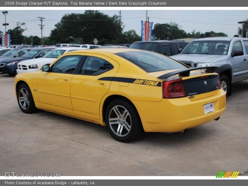 Top Banana Yellow / Dark Slate Gray/Light Graystone 2006 Dodge Charger R/T Daytona