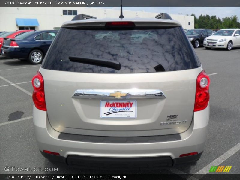 Gold Mist Metallic / Jet Black 2010 Chevrolet Equinox LT
