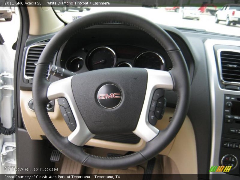 White Diamond Tintcoat / Cashmere 2011 GMC Acadia SLT