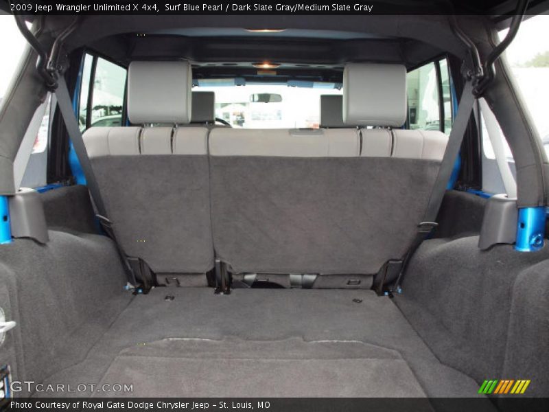 Surf Blue Pearl / Dark Slate Gray/Medium Slate Gray 2009 Jeep Wrangler Unlimited X 4x4
