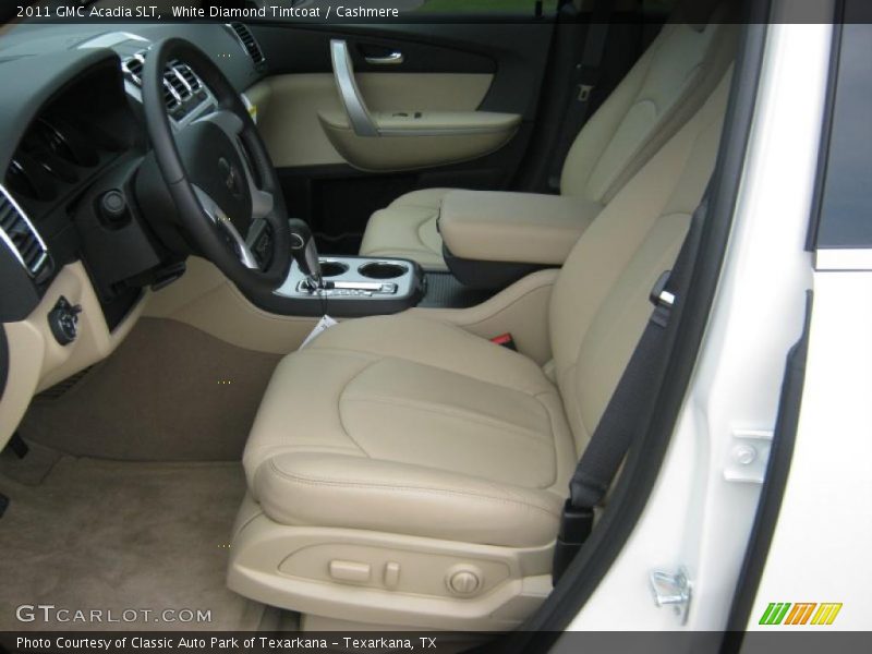 White Diamond Tintcoat / Cashmere 2011 GMC Acadia SLT