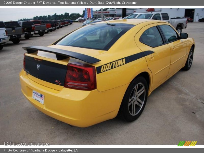 Top Banana Yellow / Dark Slate Gray/Light Graystone 2006 Dodge Charger R/T Daytona