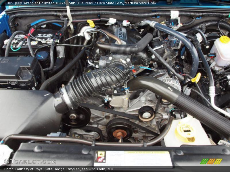 Surf Blue Pearl / Dark Slate Gray/Medium Slate Gray 2009 Jeep Wrangler Unlimited X 4x4