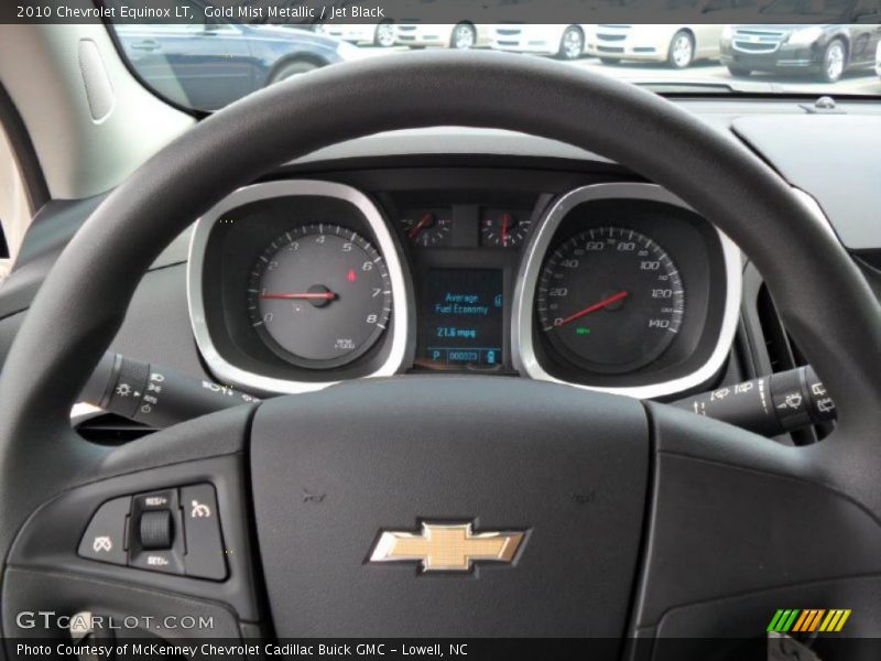 Gold Mist Metallic / Jet Black 2010 Chevrolet Equinox LT