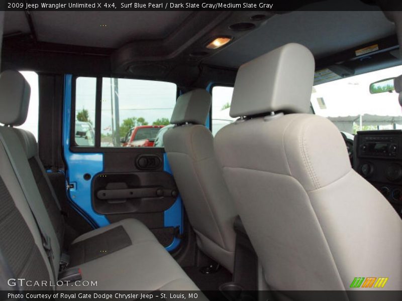 Surf Blue Pearl / Dark Slate Gray/Medium Slate Gray 2009 Jeep Wrangler Unlimited X 4x4