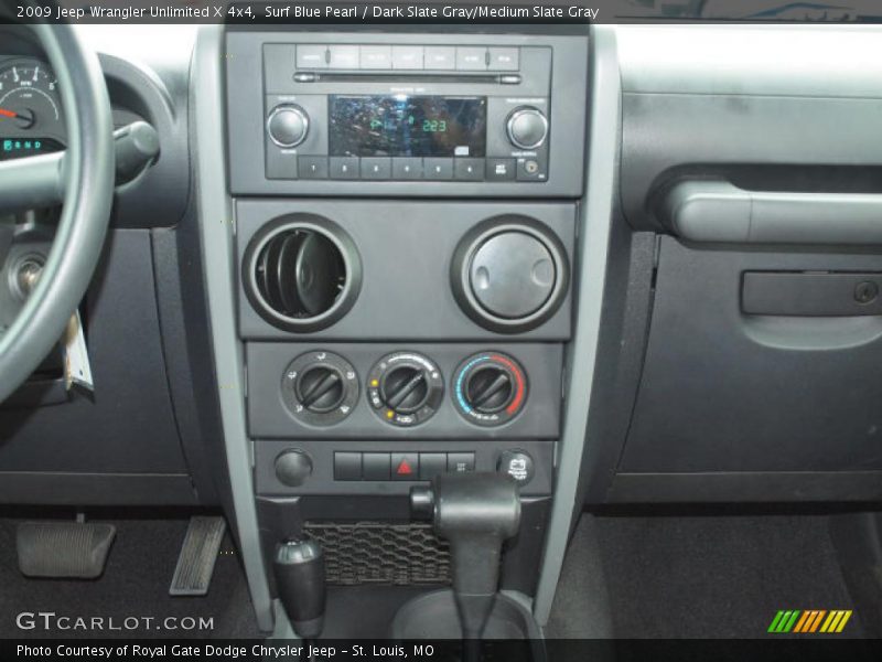 Surf Blue Pearl / Dark Slate Gray/Medium Slate Gray 2009 Jeep Wrangler Unlimited X 4x4