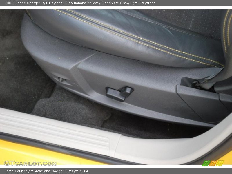 Top Banana Yellow / Dark Slate Gray/Light Graystone 2006 Dodge Charger R/T Daytona