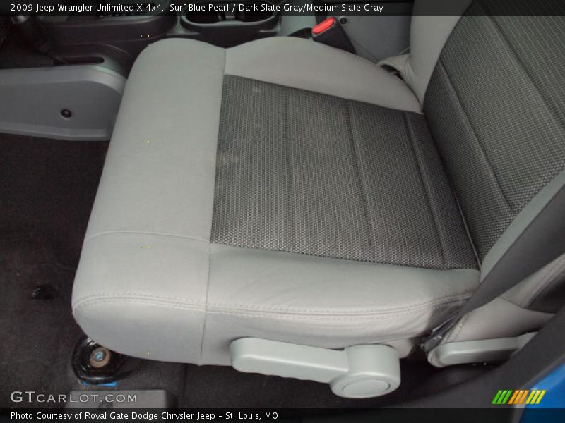Surf Blue Pearl / Dark Slate Gray/Medium Slate Gray 2009 Jeep Wrangler Unlimited X 4x4