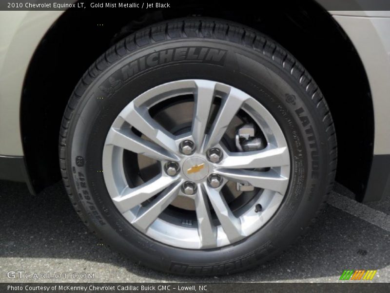 Gold Mist Metallic / Jet Black 2010 Chevrolet Equinox LT