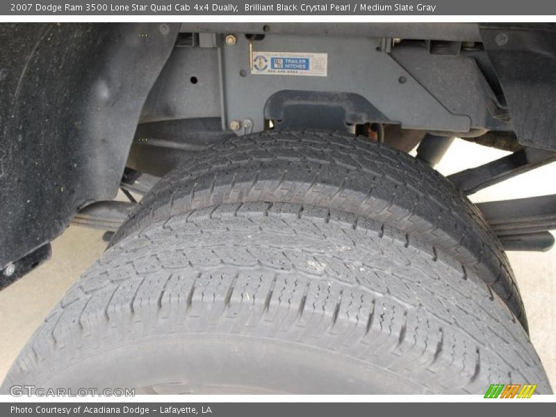 Brilliant Black Crystal Pearl / Medium Slate Gray 2007 Dodge Ram 3500 Lone Star Quad Cab 4x4 Dually